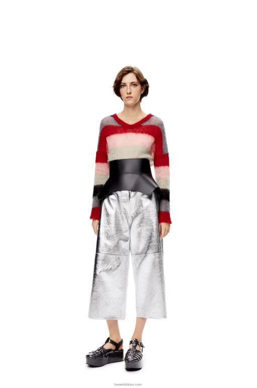 Loewe nappa'da obi kemeri 026001154 kadınlar siyah