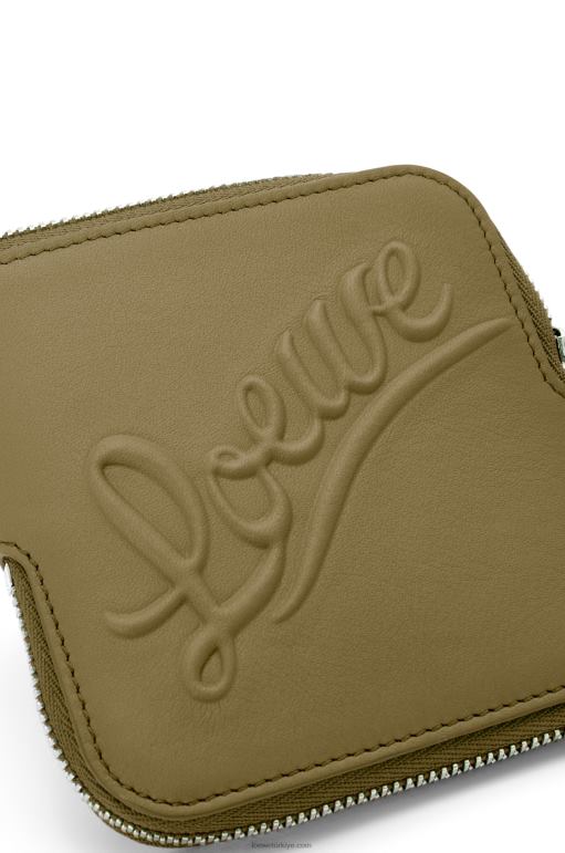 Loewe klasik dana derisinden çift bozuk para kasası 026001334 kadınlar zeytin