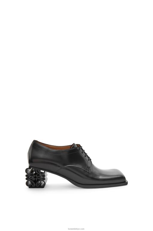 Loewe dana derisinde anagram topuk brogue 02600768 kadınlar siyah
