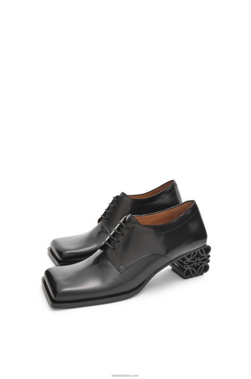 Loewe dana derisinde anagram topuk brogue 02600768 kadınlar siyah