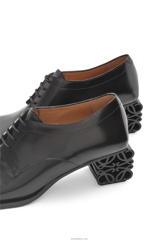 Loewe dana derisinde anagram topuk brogue 02600768 kadınlar siyah