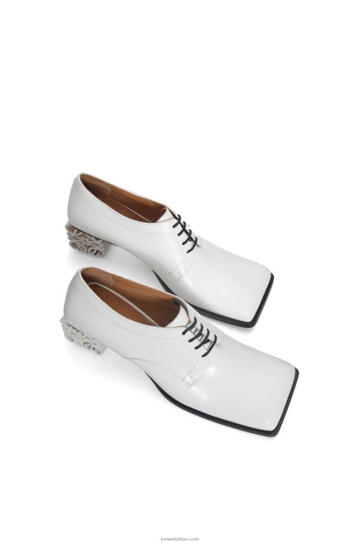 Loewe dana derisinde anagram topuk brogue 02600769 kadınlar beyaz