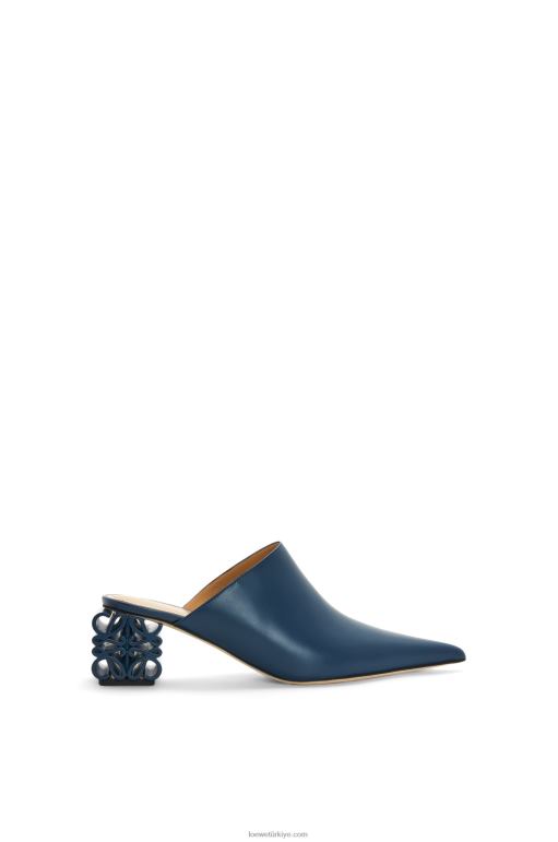 Loewe dana derisinde anagram topuk katırı 02600763 kadınlar mavi