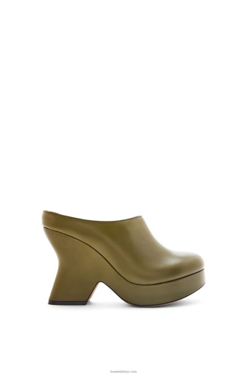Loewe dana derisinde terra kama takunya 02600746 kadınlar zeytin