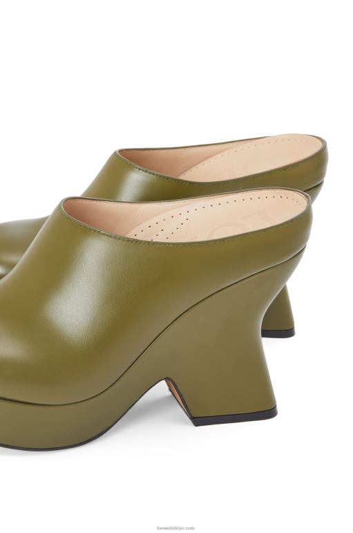 Loewe dana derisinde terra kama takunya 02600746 kadınlar zeytin