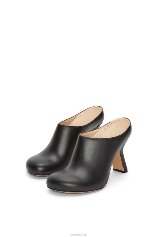 Loewe dana derisinde terra topuk tıkanıklığı 02600740 kadınlar siyah