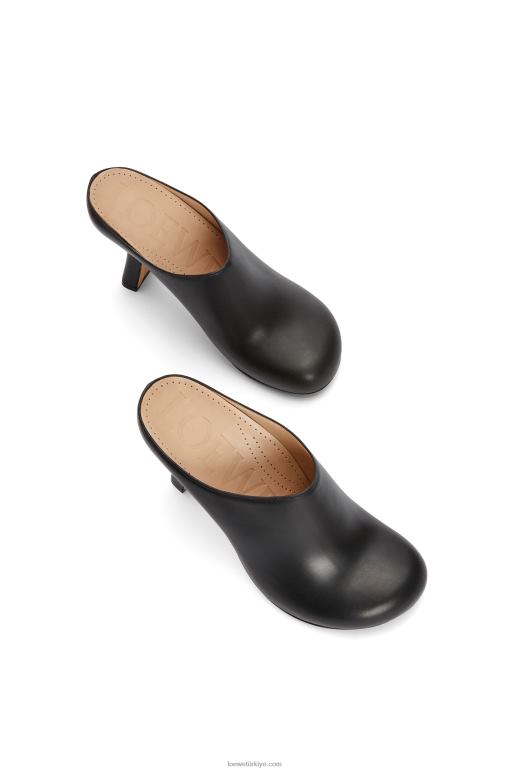 Loewe dana derisinde terra topuk tıkanıklığı 02600740 kadınlar siyah