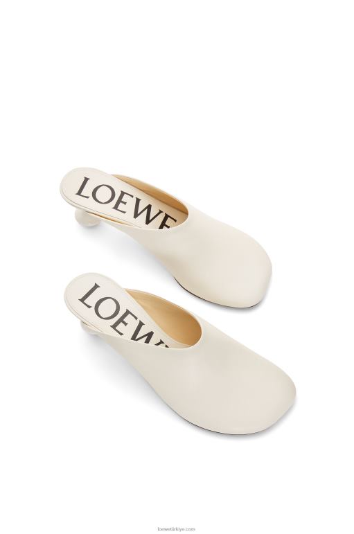 Loewe keçi derisinden oyuncak katır 02600737 kadınlar beyaz