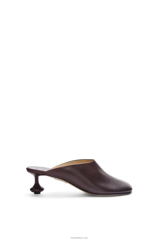Loewe keçi derisinden oyuncak katır 02600738 kadınlar bordo