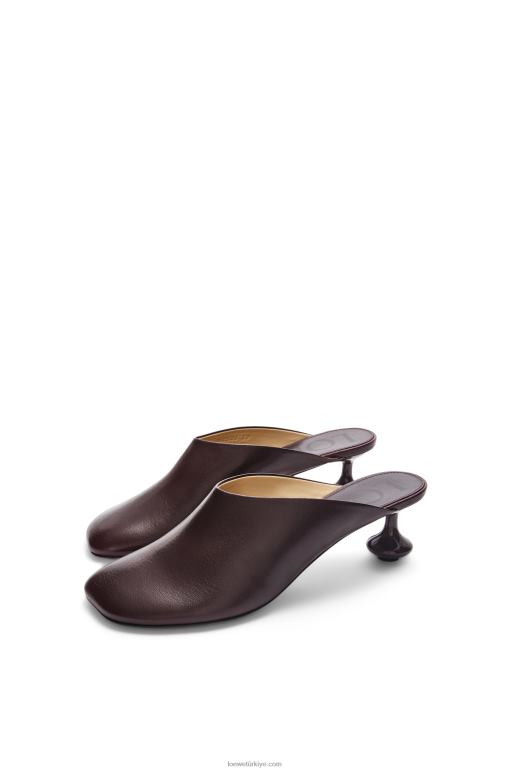Loewe keçi derisinden oyuncak katır 02600738 kadınlar bordo