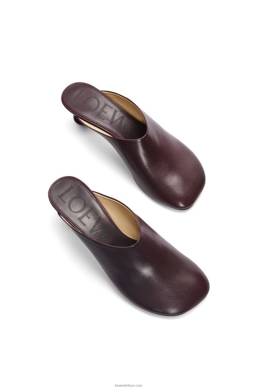 Loewe keçi derisinden oyuncak katır 02600738 kadınlar bordo