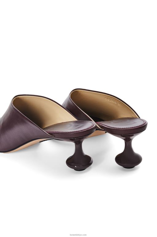 Loewe keçi derisinden oyuncak katır 02600738 kadınlar bordo