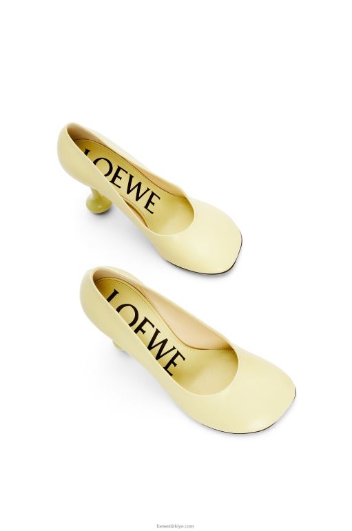Loewe keçi derisinden oyuncak pompa 02600728 kadınlar solmuş akasya
