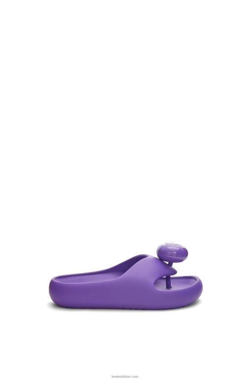 Loewe köpük slayt 02600718 kadınlar mor