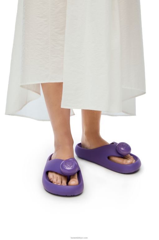 Loewe köpük slayt 02600718 kadınlar mor