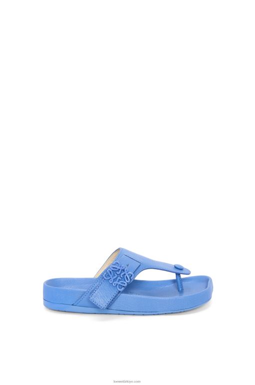 Loewe keçi derisinde kolay parmak arası sandalet 02600680 kadınlar hafif kot