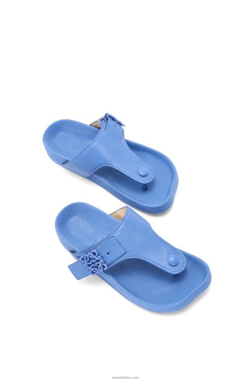 Loewe keçi derisinde kolay parmak arası sandalet 02600680 kadınlar hafif kot