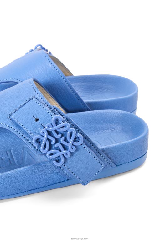 Loewe keçi derisinde kolay parmak arası sandalet 02600680 kadınlar hafif kot