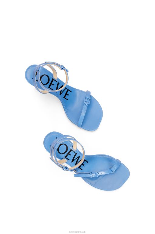 Loewe kuzu derisinden petal stiletto sandalet 02600672 kadınlar hafif kot