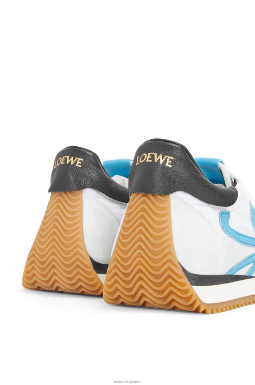 Loewe dana derisi ve naylon akış koşucusu 02600640 kadınlar Beyaz mavi