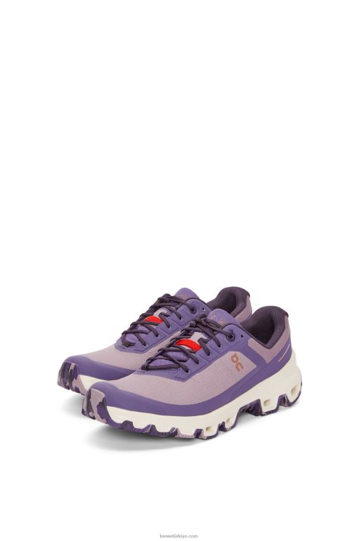 Loewe naylon cloudventure koşu ayakkabısı 02600633 kadınlar leylak