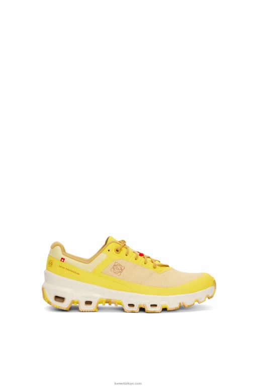 Loewe naylon cloudventure koşu ayakkabısı 02600634 kadınlar soluk sarı