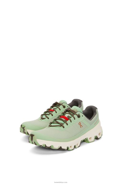 Loewe naylon cloudventure koşu ayakkabısı 02600635 kadınlar soluk yeşil