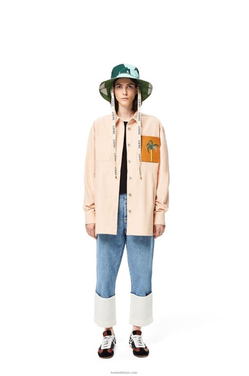 Loewe naylon ve dana derisinden bale koşucusu 02600668 kadınlar siyah beyaz
