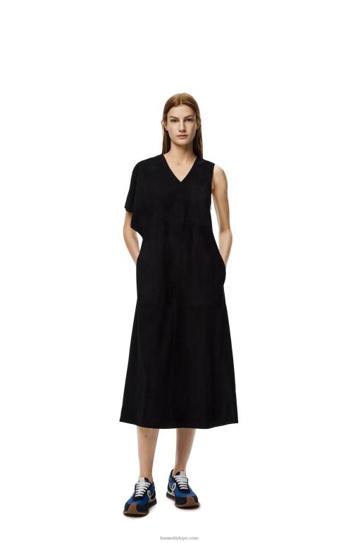 Loewe naylon ve süette akış koşucusu 02600653 kadınlar kraliyet mavisi/lacivert