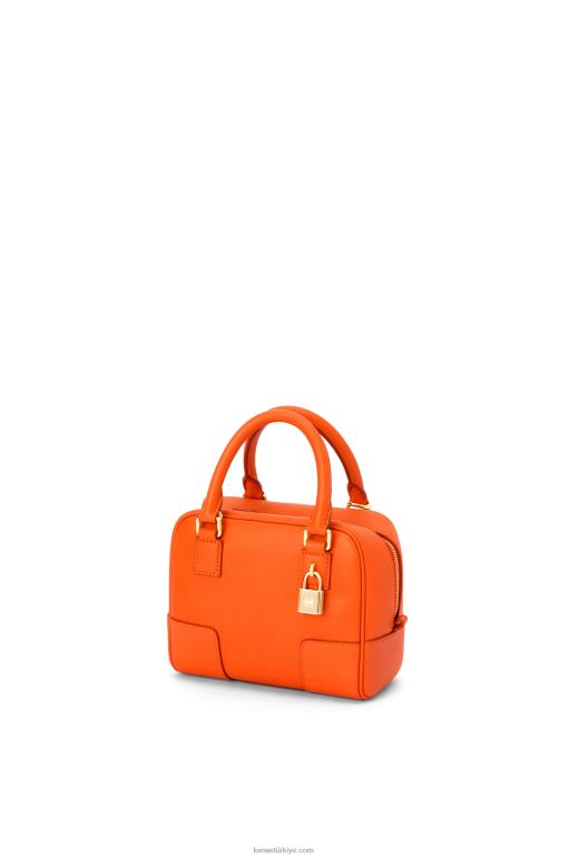 Loewe Nappa dana derisinden amazona 16 kare çanta 02600145 kadınlar turuncu