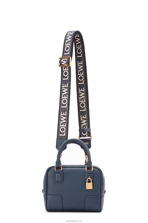 Loewe Nappa dana derisinden amazona 16 kare çanta 02600158 kadınlar oniks mavisi