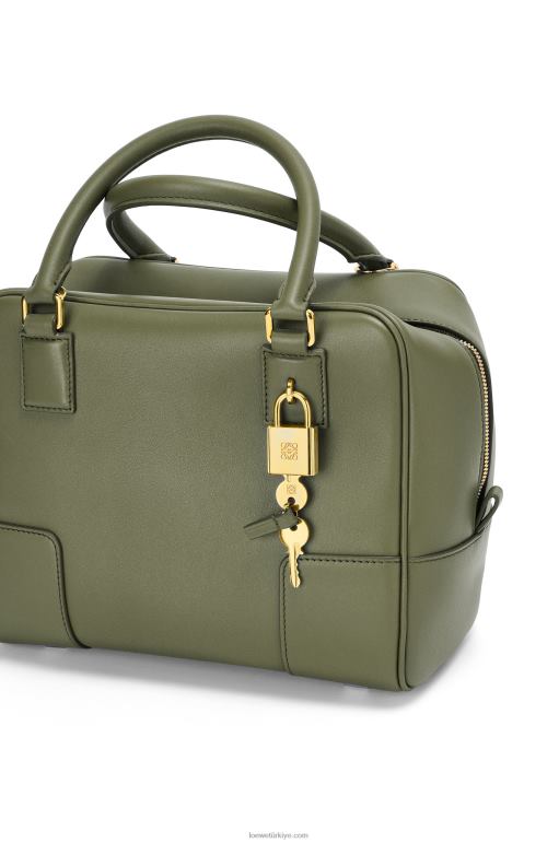 Loewe Nappa dana derisinden amazona 19 kare çanta 02600166 kadınlar avokado yeşili