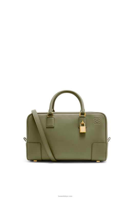 Loewe Nappa dana derisinden amazona 28 çanta 02600156 kadınlar avokado yeşili