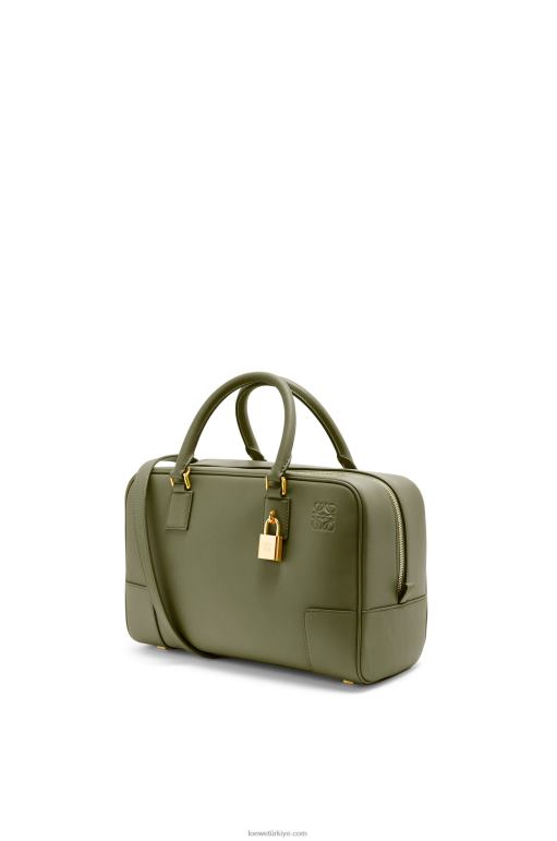 Loewe Nappa dana derisinden amazona 28 çanta 02600156 kadınlar avokado yeşili