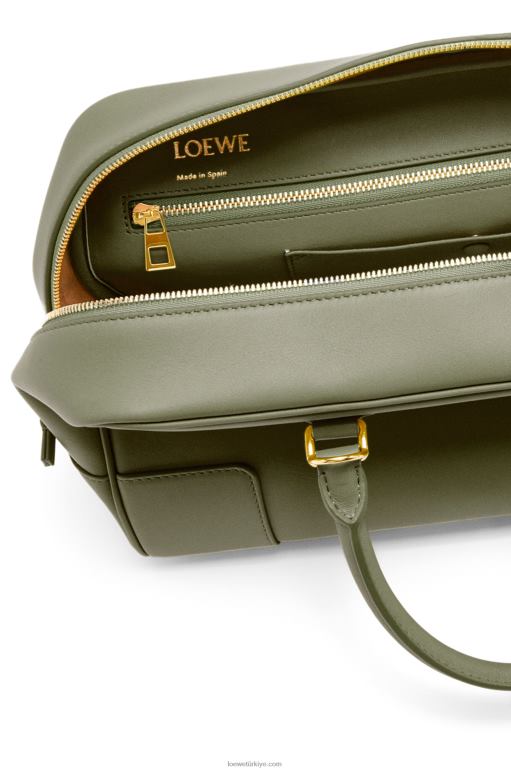 Loewe Nappa dana derisinden amazona 28 çanta 02600156 kadınlar avokado yeşili