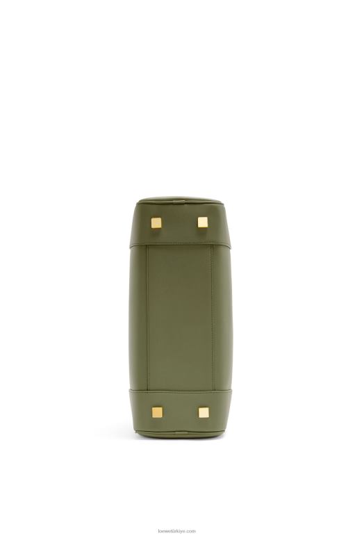 Loewe Nappa dana derisinden amazona 28 çanta 02600156 kadınlar avokado yeşili
