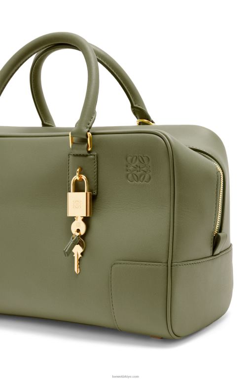 Loewe Nappa dana derisinden amazona 28 çanta 02600156 kadınlar avokado yeşili