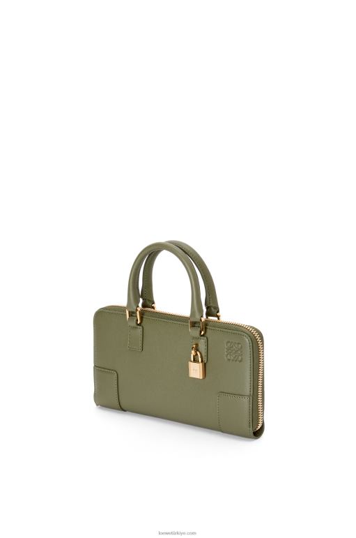 Loewe Nappa dana derisinden amazona kese 02600281 kadınlar avokado yeşili