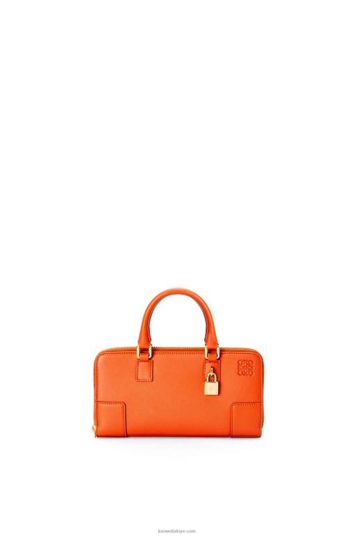 Loewe Nappa dana derisinden amazona kese 02600283 kadınlar turuncu