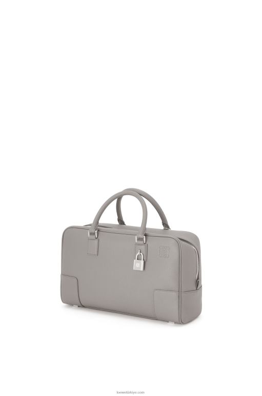 Loewe yumuşak damarlı dana derisinden amazona 28 çantası 02600134 kadınlar inci grisi