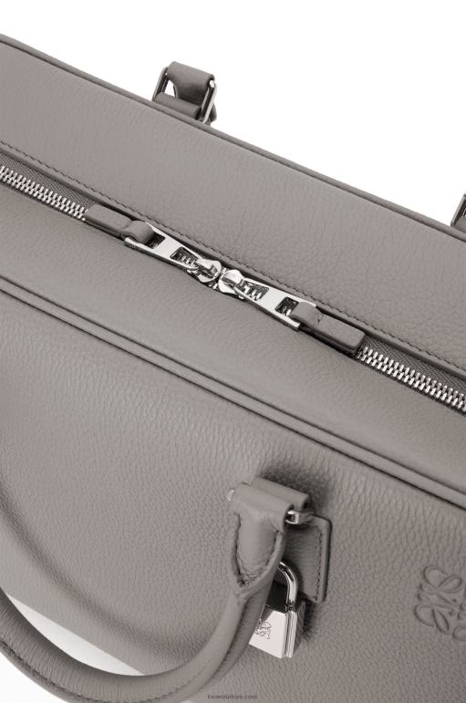 Loewe yumuşak damarlı dana derisinden amazona 28 çantası 02600134 kadınlar inci grisi