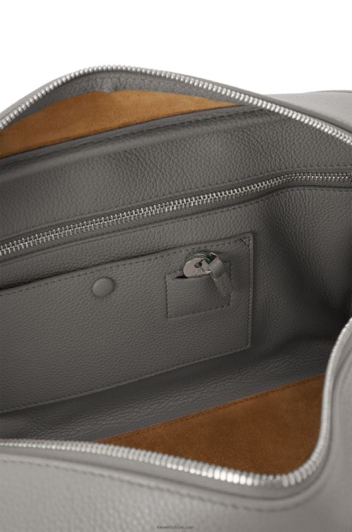 Loewe yumuşak damarlı dana derisinden amazona 28 çantası 02600134 kadınlar inci grisi