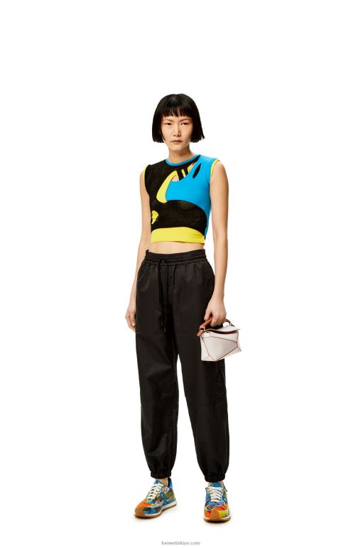 Loewe Nappa dana derisinden mini yapboz kenarı 02600258 kadınlar hayalet/yumuşak beyaz
