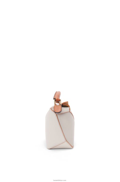 Loewe Nappa dana derisinden mini yapboz kenarı 02600258 kadınlar hayalet/yumuşak beyaz