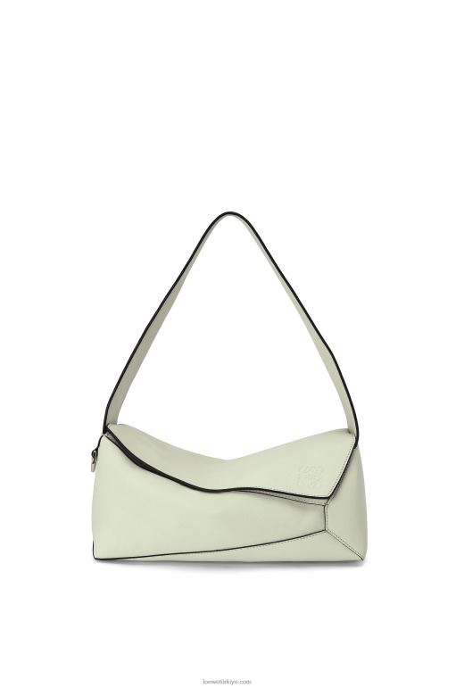 Loewe Nappa dana derisinden yapboz hobo çantası 02600457 kadınlar hafif seladonlar