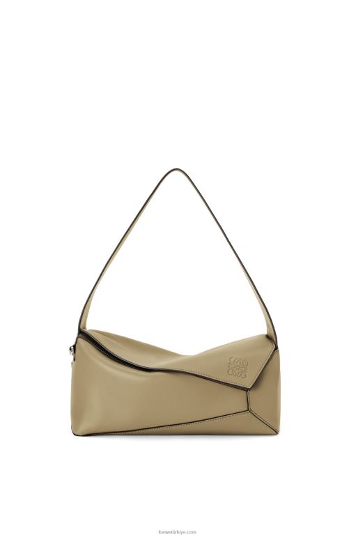 Loewe Nappa dana derisinden yapboz hobo çantası 02600458 kadınlar enginar yeşili