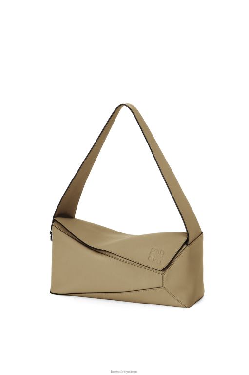 Loewe Nappa dana derisinden yapboz hobo çantası 02600458 kadınlar enginar yeşili