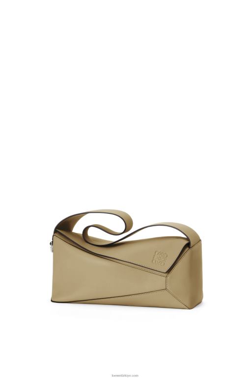Loewe Nappa dana derisinden yapboz hobo çantası 02600458 kadınlar enginar yeşili