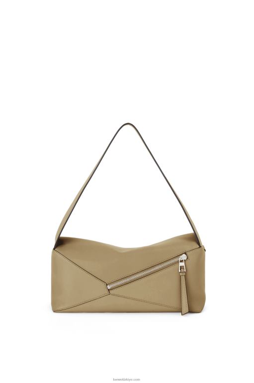 Loewe Nappa dana derisinden yapboz hobo çantası 02600458 kadınlar enginar yeşili