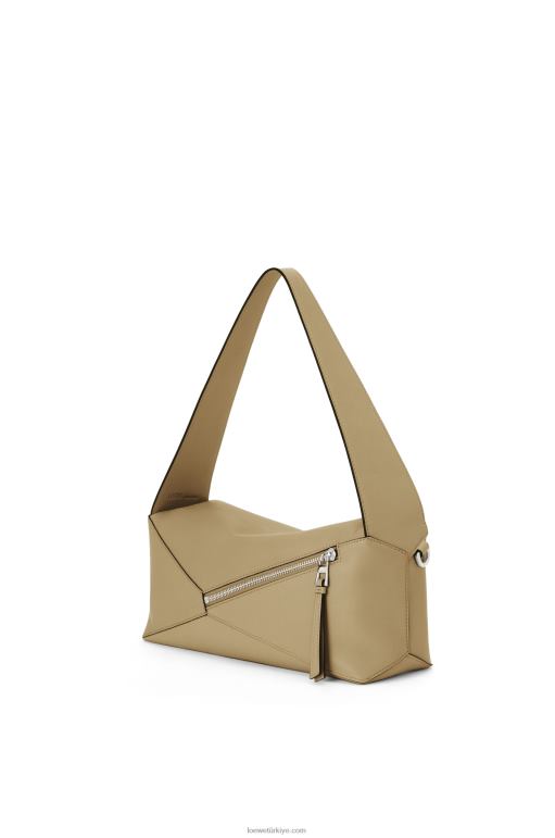 Loewe Nappa dana derisinden yapboz hobo çantası 02600458 kadınlar enginar yeşili